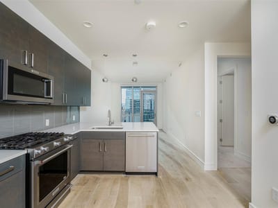 Kitchen at 222 West Ave Unit #1603 - 1 bed 1 bath home