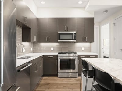 Kitchen at 222 West Ave Unit #2012 - 1 bed 1 bath home