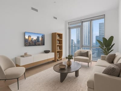 Living area at 222 West Ave Unit #2109 - 1 bed 1 bath home