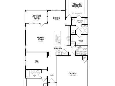 Living area at 223 Sprinting Peak DR - 2 bed 2 bath home