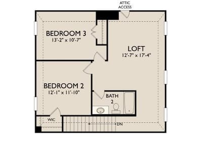 Primary bedroom at 228 Ranier Way - 3 bed 2 bath home