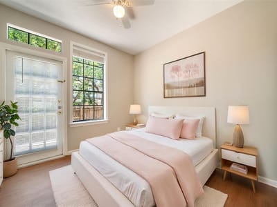 Primary bedroom at 2300 Leon ST Unit #101 - 2 bed 2 bath home