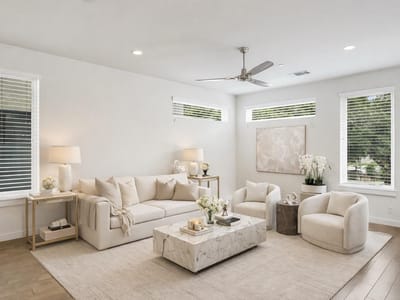 Living area at 2301 Bluebonnet Ln Unit #12 - 3 bed 3 bath home