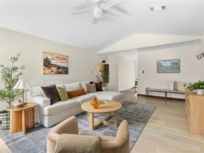Living area at 2301 Village CIR - 3 bed 2 bath home