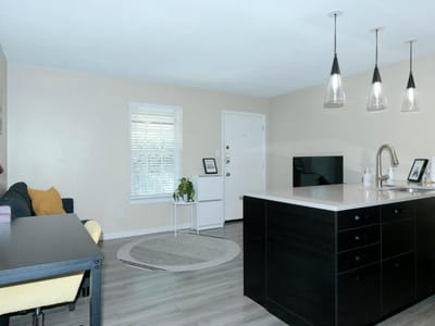 Living area at 2302 East Side DR Unit #6 - 1 bed 1 bath home