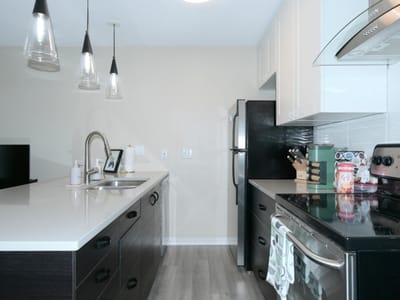 Kitchen at 2302 East Side DR Unit #6 - 1 bed 1 bath home