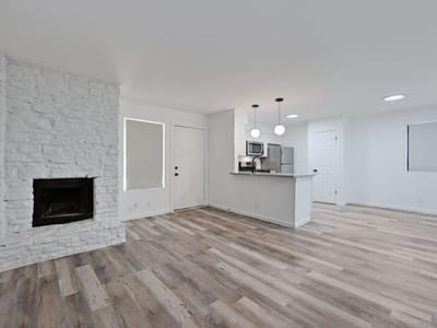 Living area at 2303 Cedrick CV Unit #A - 2 bed 1 bath home