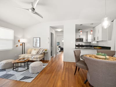 Primary bedroom at 2309 Pruett ST Unit #C - 2 bed 1 bath home