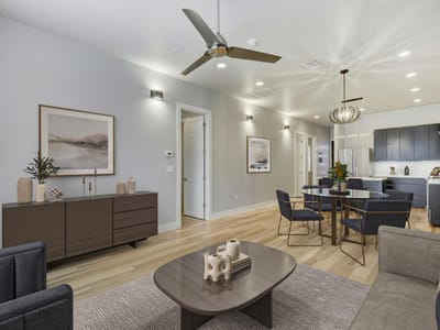 Living area at 2314 Enfield RD Unit #202 - 2 bed 2 bath home