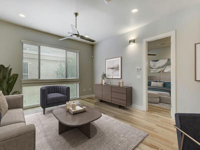 Primary bedroom at 2314 Enfield RD Unit #202 - 2 bed 2 bath home