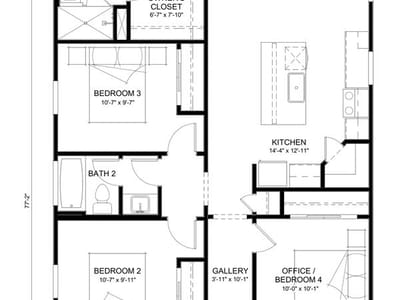 Photo 3 of 3 at 232 Amity Bower DR - 4 bed 2 bath home