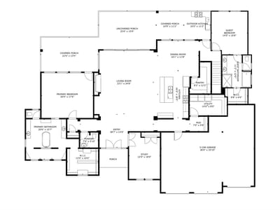 Kitchen at 235 Canyon Turn TRL - 6 bed 5 bath home