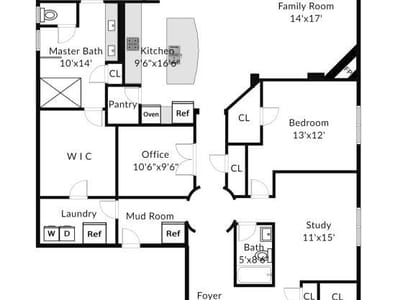Living area at 236 Cross Mountain TRL - 3 bed 3 bath home