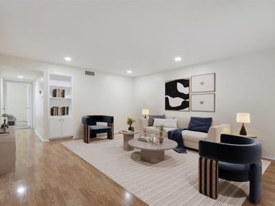 Living area at 2401 Leon ST Unit #210 - 2 bed 2 bath home