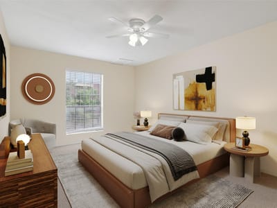 Primary bedroom at 2401 Leon ST Unit #210 - 2 bed 2 bath home