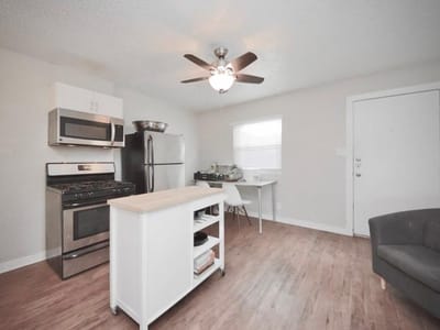 Primary bedroom at 2401 Manor RD Unit #132A - 1 bed 1 bath home