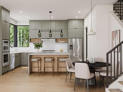 Kitchen at 2409 La Casa DR Unit #1 - 2 bed 2 bath home