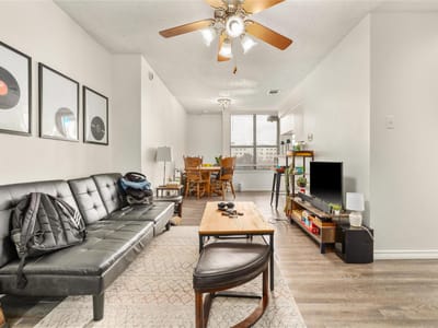 Living area - 2409 Leon St Unit #307 Living area at 2409 Leon St Unit #307 - 2 bed 2 bath home