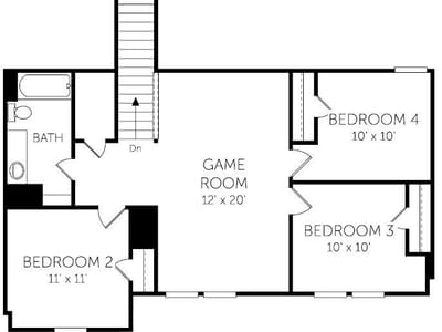 Primary bedroom at 241 Red Tail Hawk LN - 4 bed 2 bath home