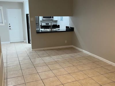 Living area at 2413 Leon St Unit #103 - 2 bed 1 bath home