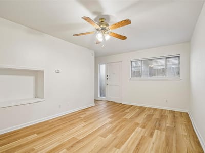 Primary bedroom at 2413 Leon ST Unit #104 - 2 bed 1 bath home