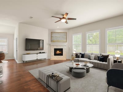 Living area at 2413 Lou John ST - 3 bed 2 bath home
