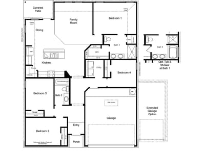 Living area at 242 Water Well RD - 4 bed 2 bath home
