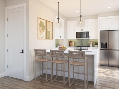 Living area at 2420 Drew Lane Unit #5 - 2 bed 2 bath home