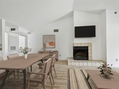 Living area at 2450 Wickersham Ln Unit #106 - 2 bed 2 bath home