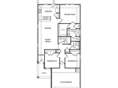 Living area at 248 Prairie Song LN - 3 bed 2 bath home
