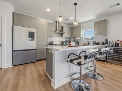 Primary bedroom at 2500 Longview St Unit #300 - 2 bed 2 bath home