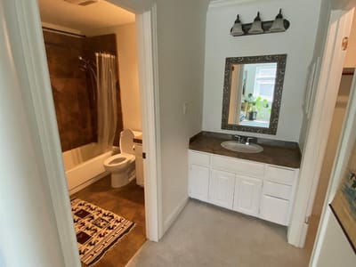 Bathroom at 2500 Steck Ave Unit #7 - 1 bed 1 bath home