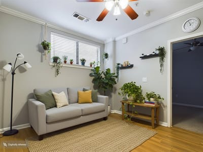 Living area - 2502 Leon St Unit #100 Living area at 2502 Leon St Unit #100 - 1 bed 1 bath home