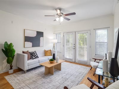 Primary bedroom at 2502 Leon St Unit #208 - 2 bed 2 bath home