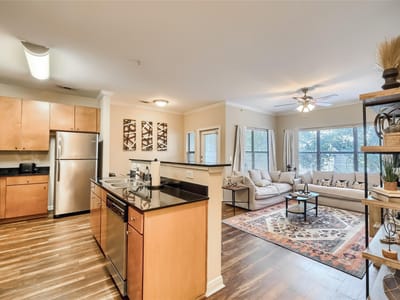 Living area at 2502 Leon St Unit #212 - 4 bed 2 bath home