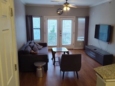 Primary bedroom at 2502 Leon ST Unit #304 - 2 bed 2 bath home