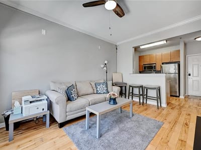 Kitchen at 2502 Leon ST Unit #407 - 1 bed 1 bath home