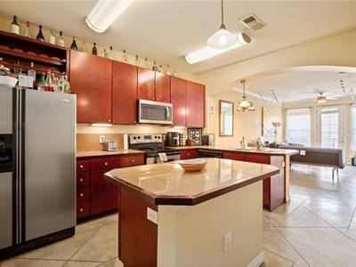 Primary bedroom at 2505 San Gabriel St Unit #402 - 2 bed 2 bath home