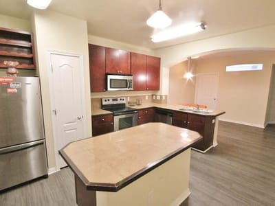 Primary bedroom at 2505 San Gabriel St Unit #506 - 3 bed 2 bath home
