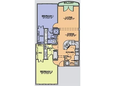 Kitchen at 2505 San Gabriel ST Unit #601 - 2 bed 2 bath home