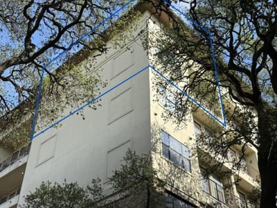Primary bedroom at 2505 San Gabriel St Unit #609 - 3 bed 2 bath home