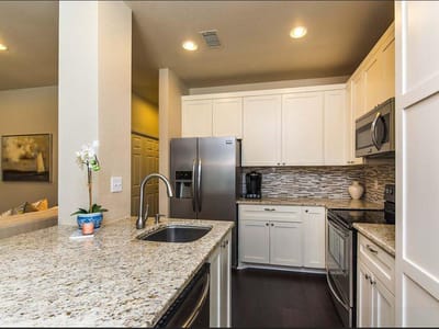 Living area at 2508 Enfield Rd Unit #11 - 2 bed 2 bath home