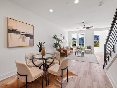 Primary bedroom at 2508 Simond Ave Unit #C - 2 bed 2 bath home
