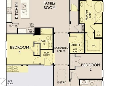 Living area at 2509 Walking Y Rd - 4 bed 3 bath home