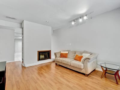 Living area at 2529 Rio Grande St Unit #12 - 2 bed 2 bath home