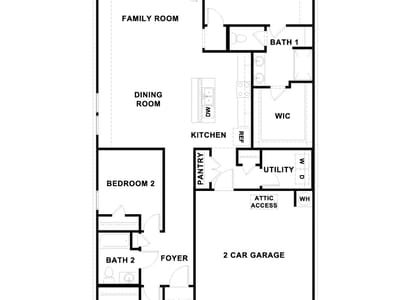 Living area at 25529 Farmers Crop LN - 3 bed 2 bath home
