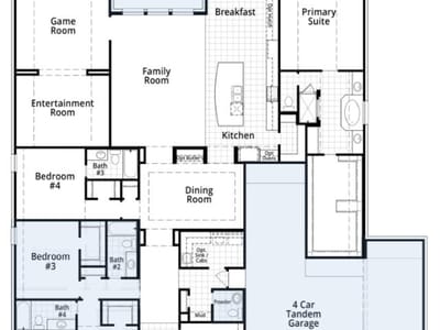 Living area at 256 Jates Field Bnd - 4 bed 4 bath home