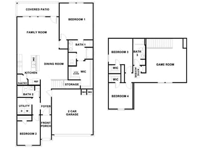 Living area at 2560 WHITTLER Rd - 4 bed 3 bath home