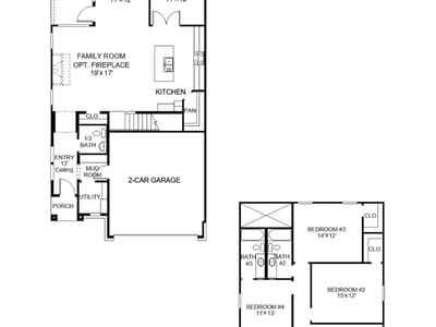 Primary bedroom at 258 Reef Band DR - 4 bed 3 bath home