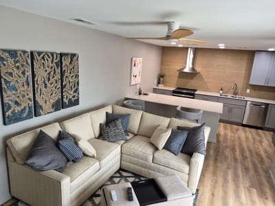 Living area at 2600 Penny Ln Unit #207 - 2 bed 2 bath home
